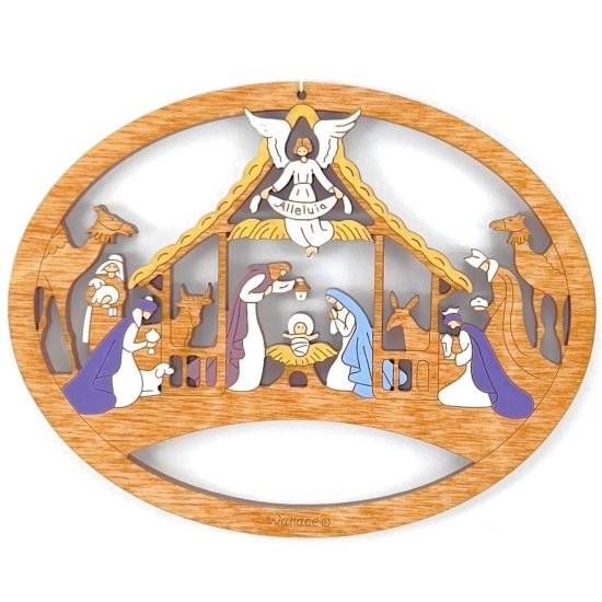 (image for) Alleluia Nativity Scene Ornament