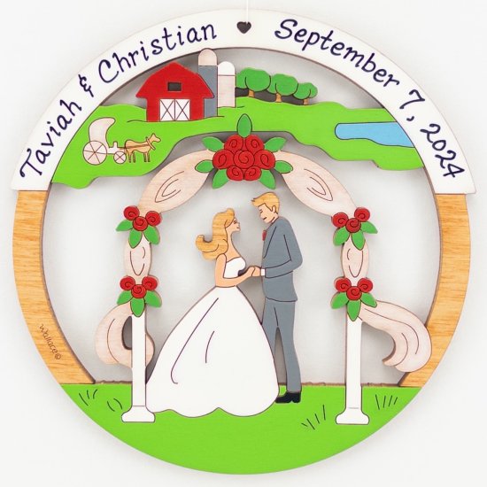 (image for) Farm/Outdoor Wedding Ornament