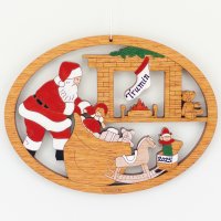 (image for) Santa with Toys Ornament