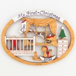 Baby's First Christmas Ornament - Red (image for) Baby's First Christmas Ornament - Red