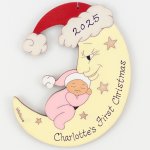 First Christmas Baby on Moon - Pink (image for) First Christmas Baby on Moon - Pink
