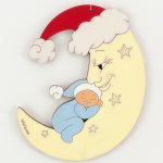 First Christmas Baby on Moon - Blue (image for) First Christmas Baby on Moon - Blue