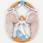 (image for) Baby's Baptism Ornament - Blue
