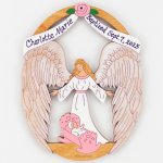 (image for) Baby's Baptism Ornament - Pink