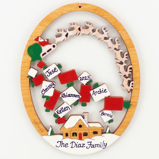 (image for) Santa Dropping Presents