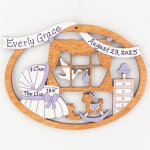 Baby's Room Christmas Ornament - Purple (image for) Baby's Room Christmas Ornament - Purple
