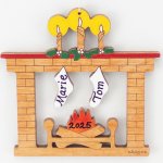 (image for) Mini Fireplace 2 Stockings