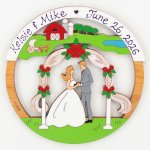 (image for) Farm/Outdoor Wedding Ornament