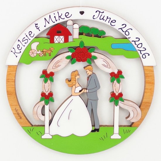 (image for) Farm/Outdoor Wedding Ornament