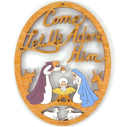 (image for) Come Adore Him Nativity Ornament