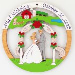 (image for) Farm/Outdoor Wedding Ornament