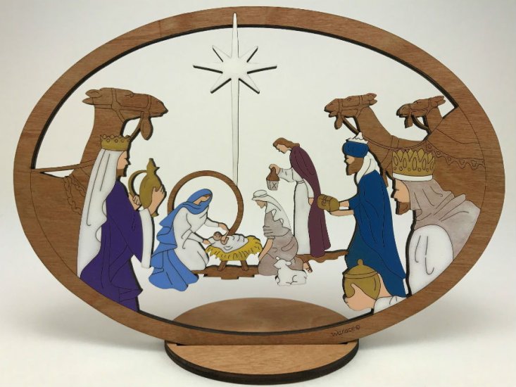 (image for) Large Camel Nativity With Stand