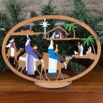 (image for) Large 3 King Nativity With Stand