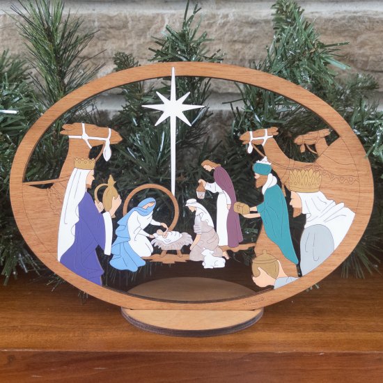 (image for) Large Camel Nativity With Stand