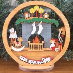 (image for) Small Layered Fireplace 2 Socks With Stand