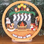 (image for) Small Layered Fireplace 5 Socks With Stand