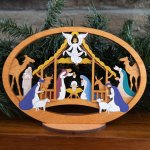 (image for) Medium Layered Alleluia Nativity With Stand