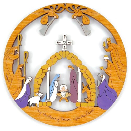 (image for) Round Nativity Ornament