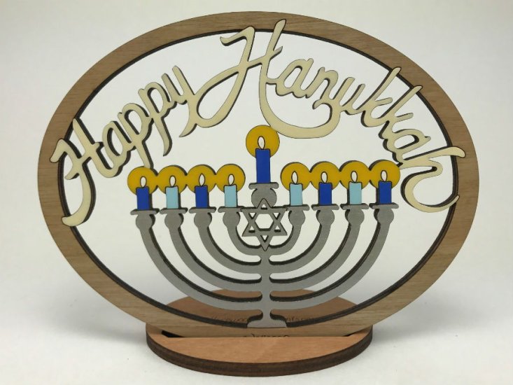 (image for) Small Hanukkah With Stand