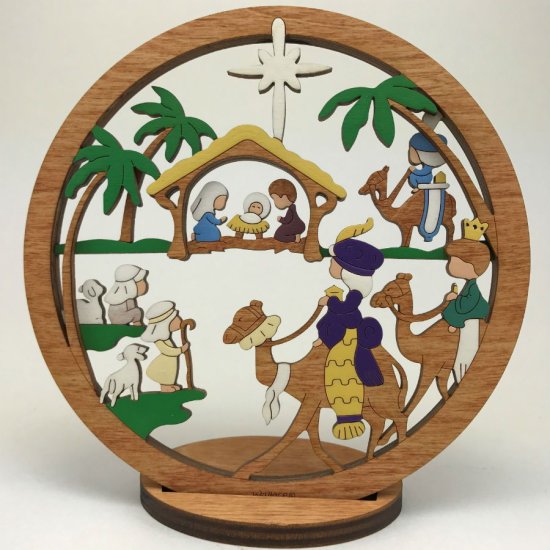 (image for) Small Layered Child Nativity With Stand