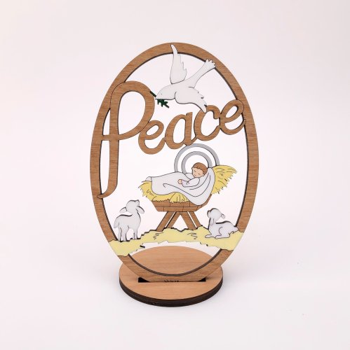 (image for) Small Peace Baby Jesus With Stand