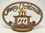 (image for) Small Merry Christmas 3 Socks With Stand