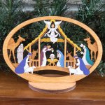 (image for) Small Layered Alleluia Nativity With Stand
