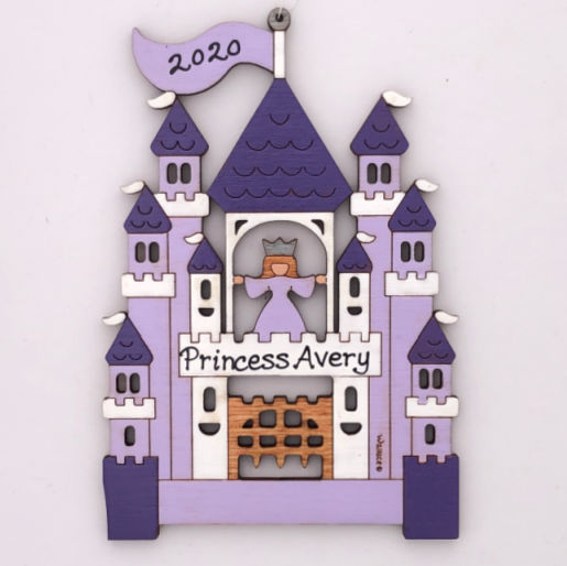 Princess Castle Ornament - Click Image to Close