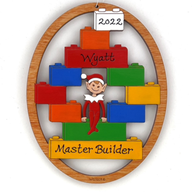 Brick Builder Ornament