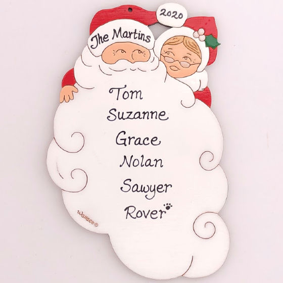Mr. & Mrs. Claus Ornament - Click Image to Close