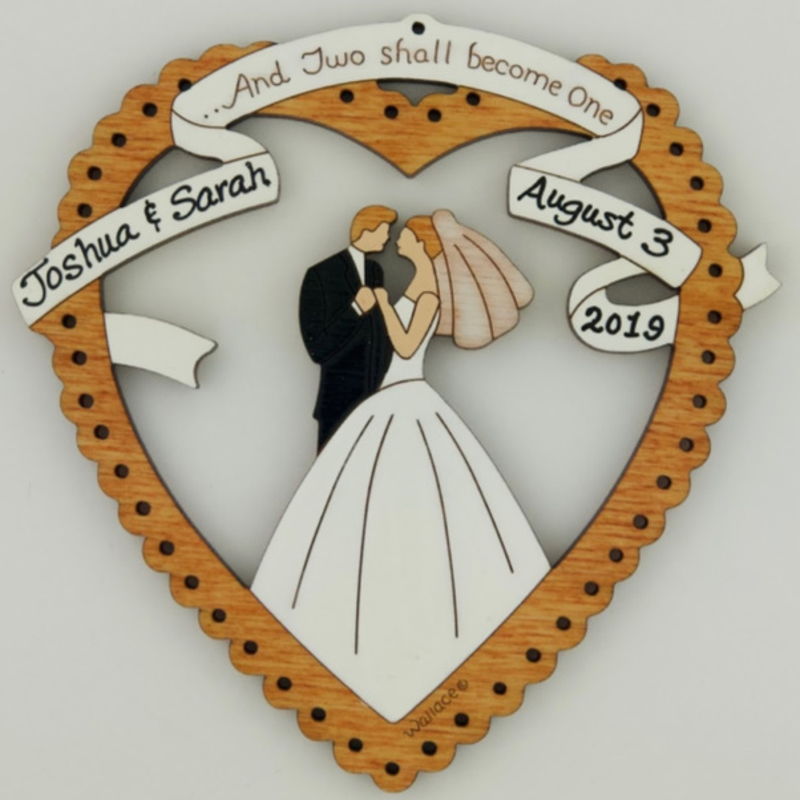 Wedding Heart Wedding Ornaments 17 95 Wallace Wood Ornaments 