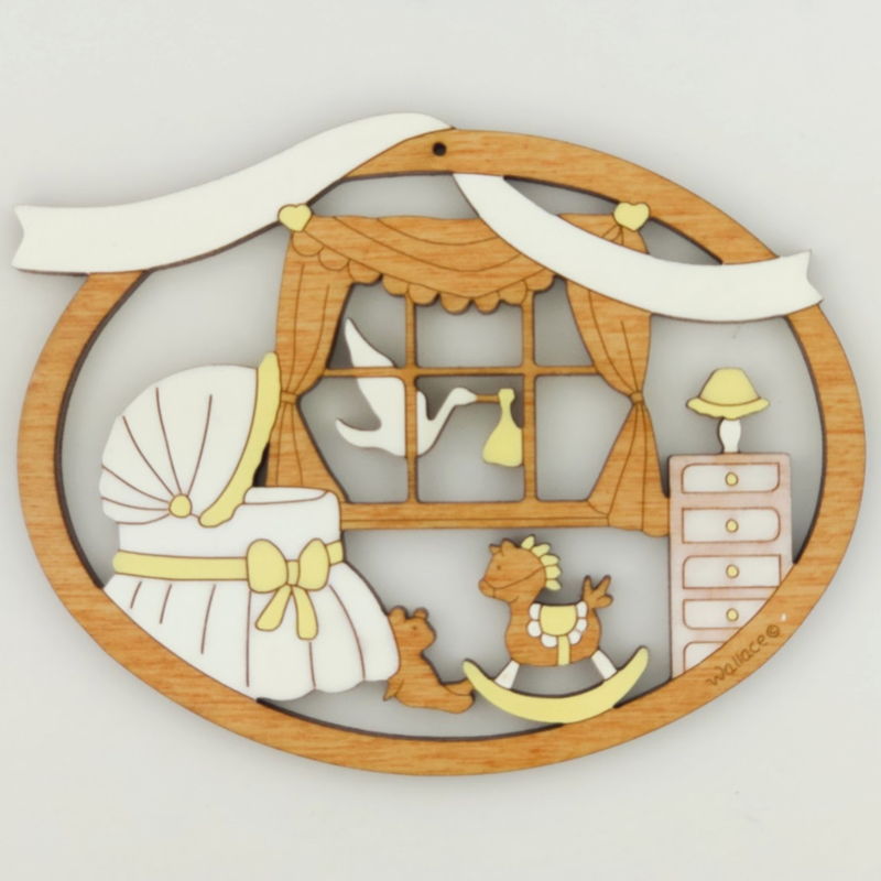 Baby Room Yellow - Expecting Ornament - Click Image to Close